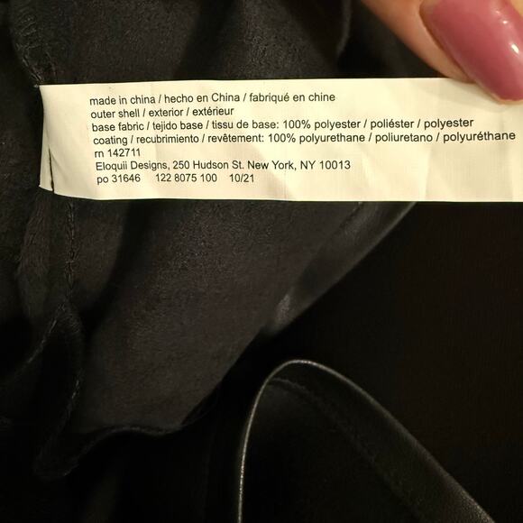 Eloquii faux leather off cold shoulder bodycon midi dress long sleeve midi 18 - Picture 3 of 12